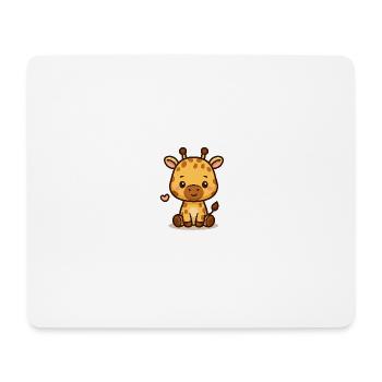 Kleine Giraffe – süß & freundlich - Mousepad (Querformat) - Weiß - Vorne