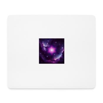 Star in Purple - Mouse Pad (horizontal) - white - Front