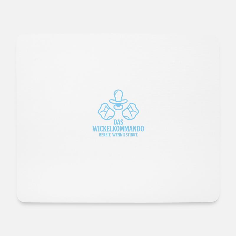 Das Wickelkommando - Mousepad (Querformat) - Weiß