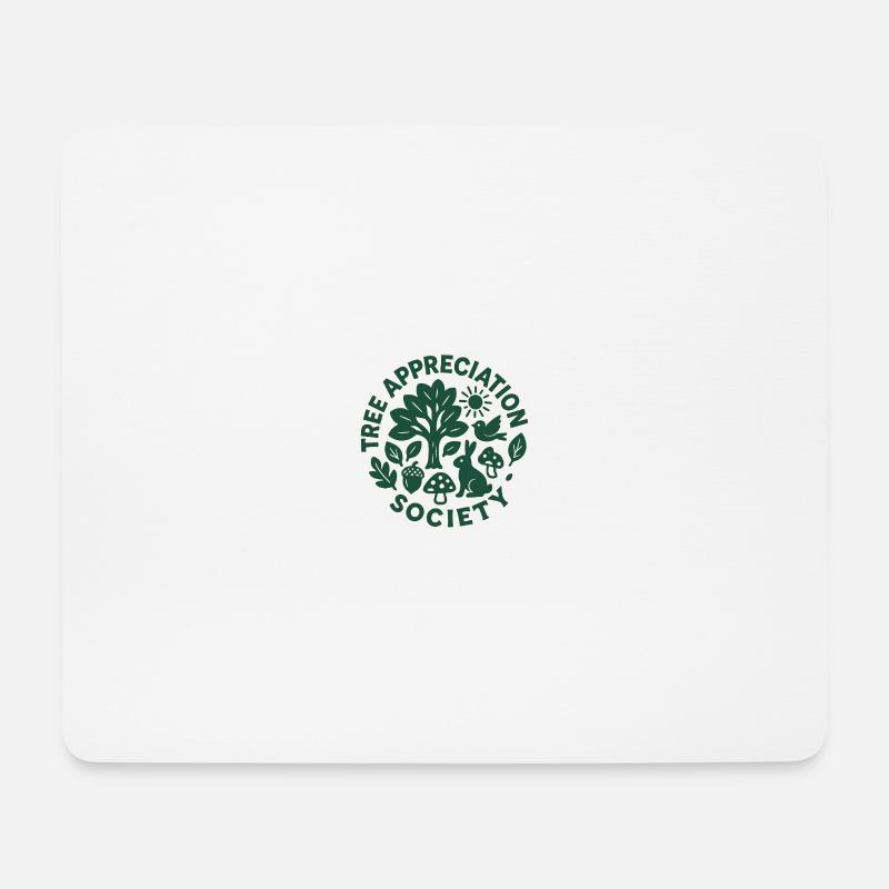 Baumliebhaber - Tree Appreciation Society - Mousepad (Querformat) - Weiß