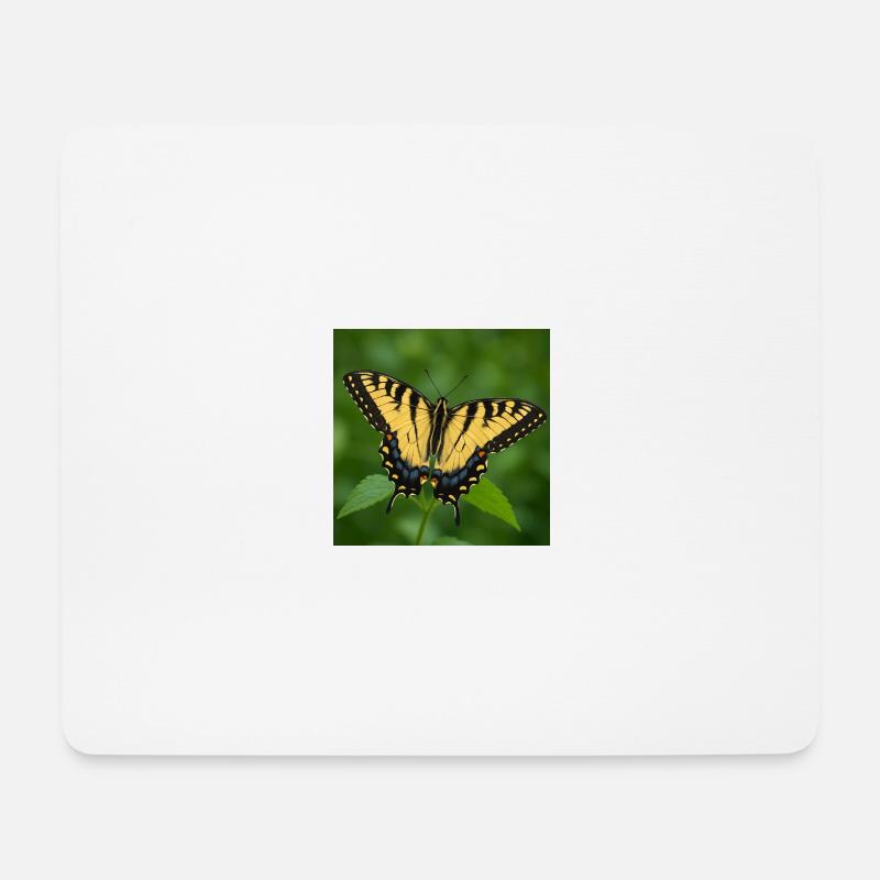 Östlicher Tiger Schwalbenschwanz - Mousepad (Querformat) - Weiß