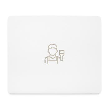 Der Maler - Mousepad (Querformat) - Weiß - Vorne