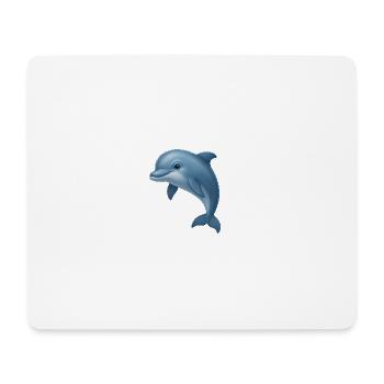 L’amour des dauphins – libre et ludique - Tapis de souris (format paysage) - blanc - Devant