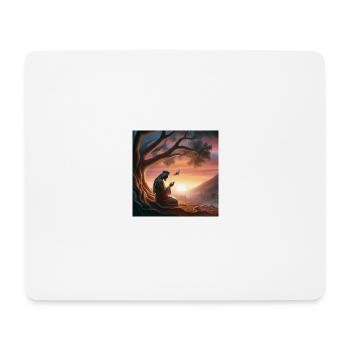 Textes reconnaissants FR - Tapis de souris (format paysage) - blanc - Devant
