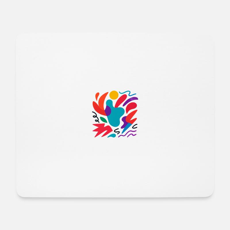 Abstract CLR - Mousepad (Querformat) - Weiß