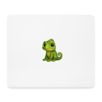Chamäleon – bunt & bezaubernd - Mousepad (Querformat) - Weiß - Vorne