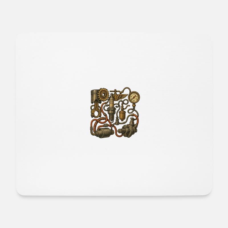 Car Art - Mousepad (Querformat) - Weiß