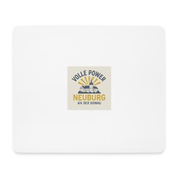 Volle Power Neuburg - Mousepad (Querformat) - Weiß - Vorne