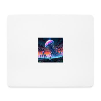 Leonardo Anime XL In a surreal lunar offbeat - Mousepad (Querformat) - Weiß - Vorne