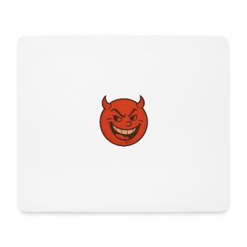 Frech & Feuerrot – Das kleine Teufelchen - Mousepad (Querformat) - Weiß - Vorne