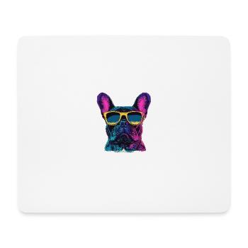 French Bulldog Französische Bulldogge - Mousepad (Querformat) - Weiß - Vorne
