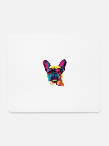 French Bulldog - Mouse Pad (horizontal) - white