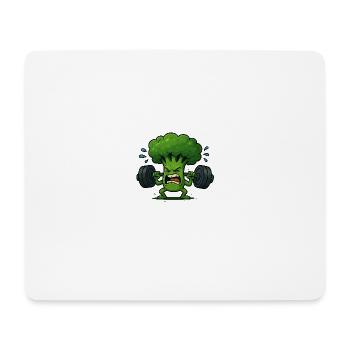 Broccoli - Mouse Pad (horizontal) - white - Front