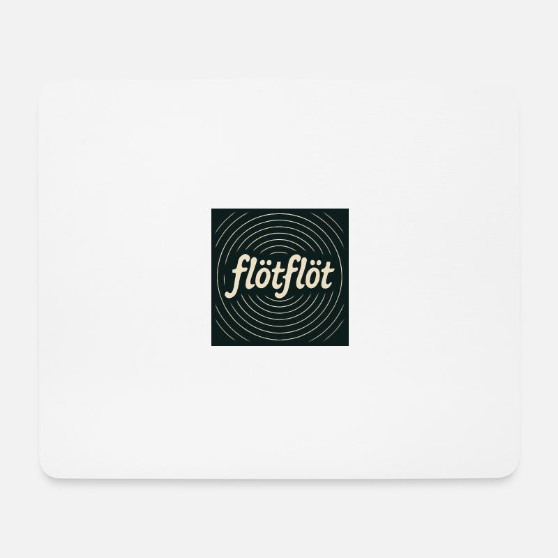 Flötflöt - Mousepad (Querformat) - Weiß