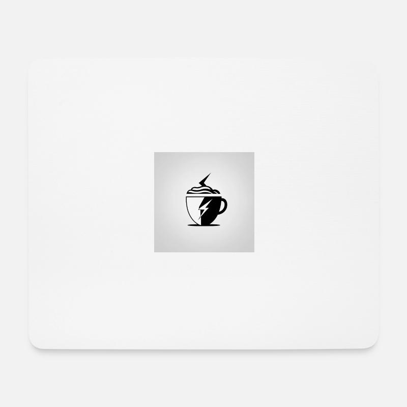 Voltage Latte - Mousepad (Querformat) - Weiß