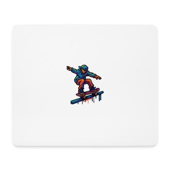 Skater - Mousepad (Querformat) - Weiß - Vorne