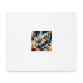 Explosion de Couleurs Abstraites - Tapis de souris (format paysage) - blanc - Devant