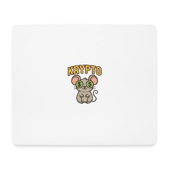 Crypto Mouse 2.0 - Mouse Pad (horizontal) - white - Front