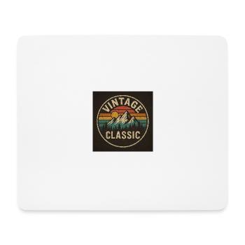 Vintage classic - Tapis de souris (format paysage) - blanc - Devant