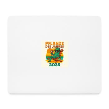 Pflanze des Jahres 2025 – Lustiges Kaktus Shirt - Mousepad (Querformat) - Weiß - Vorne