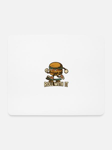 Lass dich darauf ein - Mousepad (Querformat) - Weiß