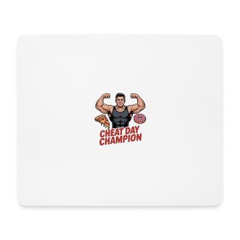 Chat Day Champion Fitness - Mouse Pad (horizontal) - white - Front