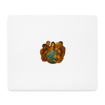 Welt - Mousepad (Querformat) - Weiß - Vorne