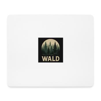Fir Trees Forest Design - Mouse Pad (horizontal) - white - Front