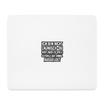 Gefühlsexplosion - Mousepad (Querformat) - Weiß - Vorne