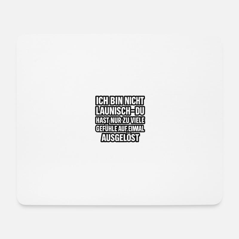 Gefühlsexplosion - Mousepad (Querformat) - Weiß