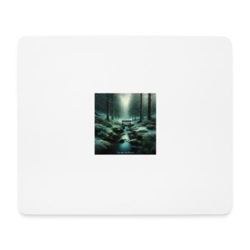 Forêt Enchantée Émeraude - Tapis de souris (format paysage) - blanc - Devant