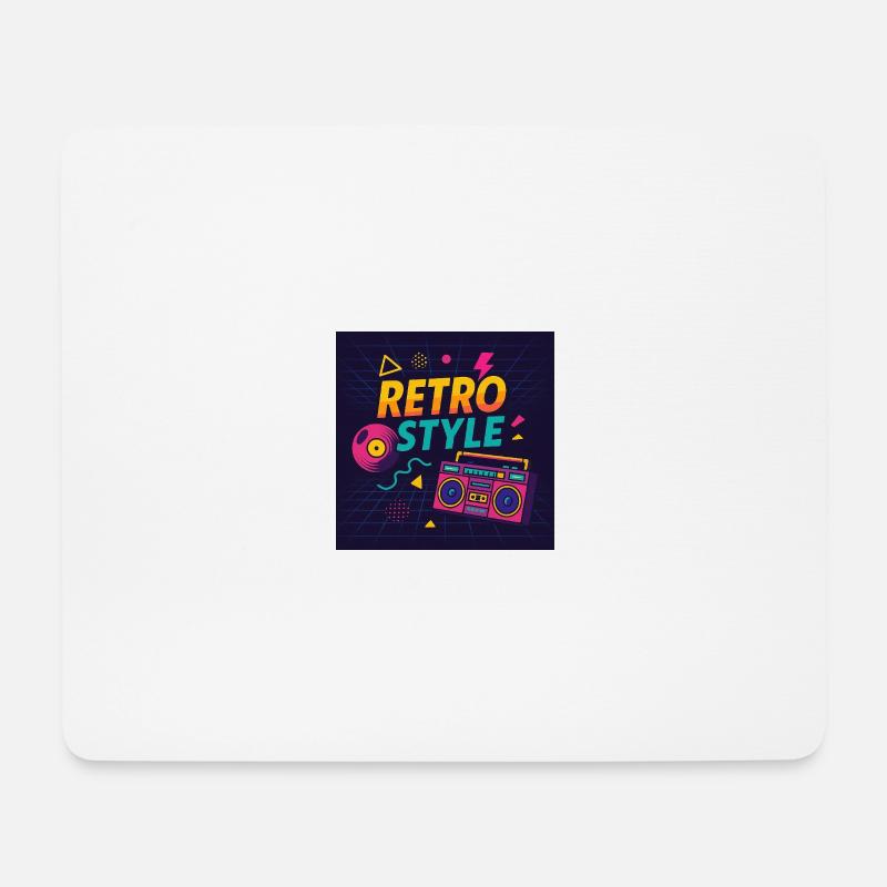 Retro Style – Mixtape Edition - Mousepad (Querformat) - Weiß