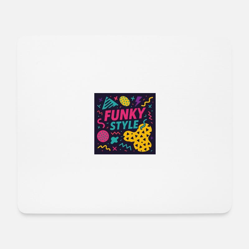 Funky Style – Memphis Madness - Mousepad (Querformat) - Weiß