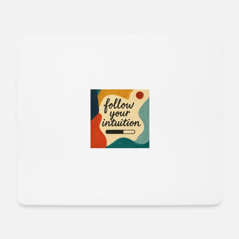 Intuition in Farbe - Mousepad (Querformat) - Weiß