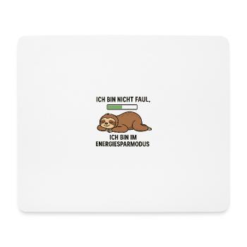 Sloth in power saving mode - Mouse Pad (horizontal) - white - Front