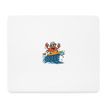 Surfer crab - Mouse Pad (horizontal) - white - Front