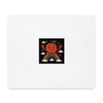Orange arc-en-ciel - Tapis de souris (format paysage) - blanc - Devant