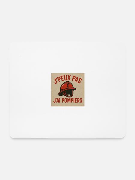 Ich kann keine Feuerwehrleute haben - Mousepad (Querformat) - Weiß