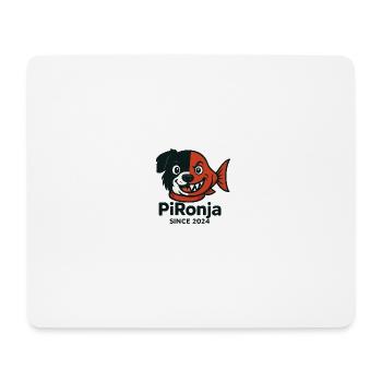 PiRonja Rahmen weiß - Mousepad (Querformat) - Weiß - Vorne
