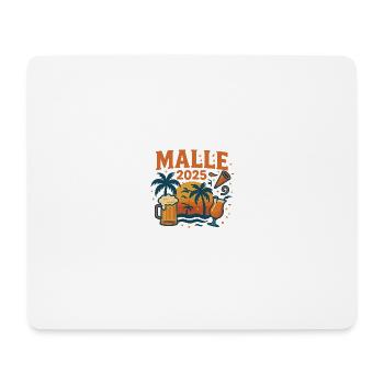 MALLE 2025 – Party, Beer & Sun in Mallorca - Mouse Pad (horizontal) - white - Front