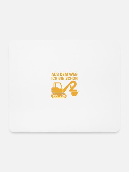 Aus dem Weg ich bin schon 2 - Mousepad (Querformat) - Weiß