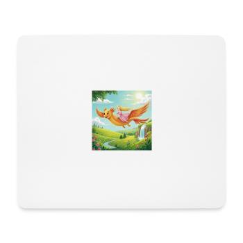 Fantasievolle Drachenreise - Mousepad (Querformat) - Weiß - Vorne