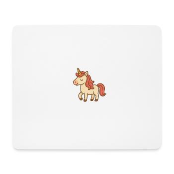 Einhorn - Mousepad (Querformat) - Weiß - Vorne