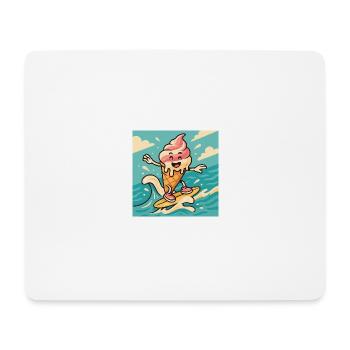 Surfer – Sommerspaß & Frische - Mousepad (Querformat) - Weiß - Vorne