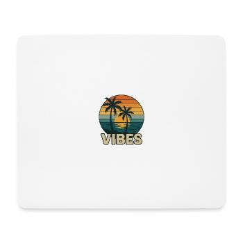 Vibes am Sonnenuntergang - Mousepad (Querformat) - Weiß - Vorne