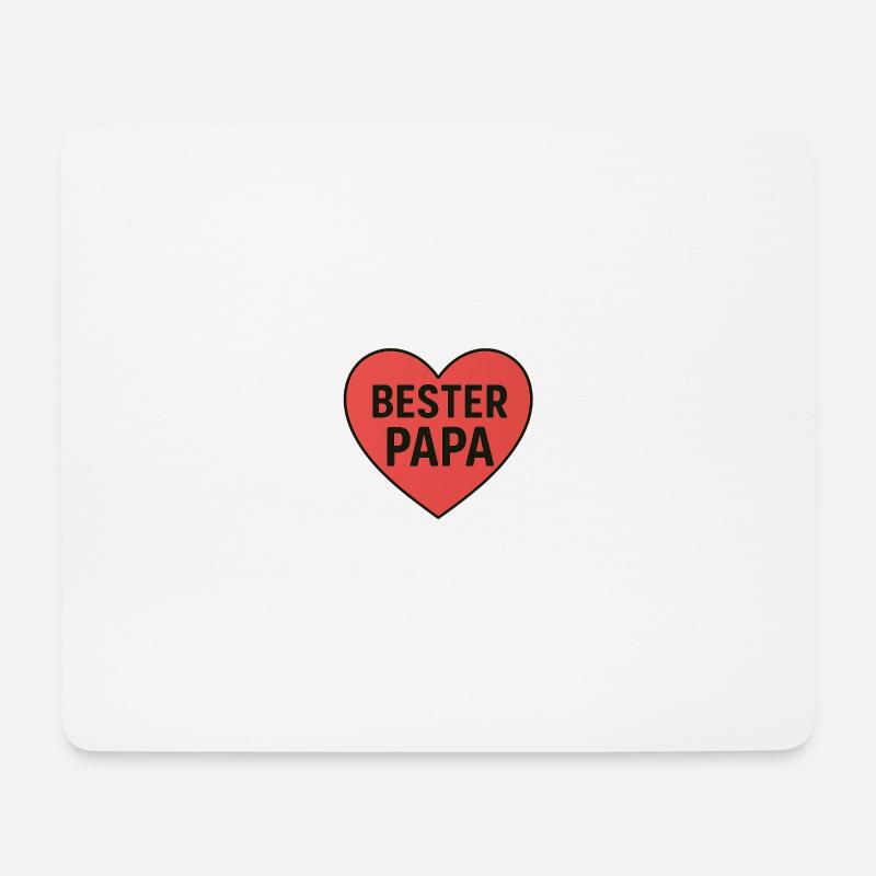 BESTER PAPA - Mousepad (Querformat) - Weiß