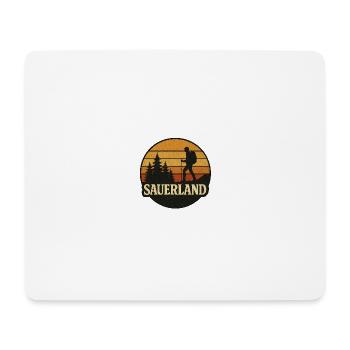 Sauerland Chemise Cadeau Dire Maison Nature - Tapis de souris (format paysage) - blanc - Devant