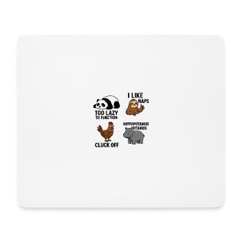 Tierisch lustig! - Mousepad (Querformat) - Weiß - Vorne