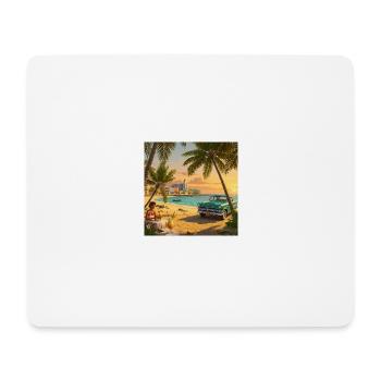 Tropical Beach Dream Cuba - Mouse Pad (horizontal) - white - Front