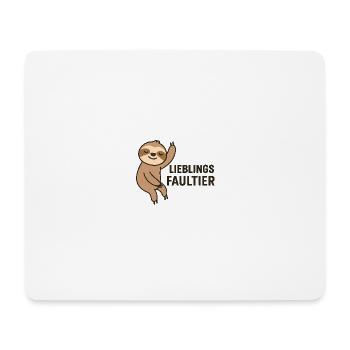 FAVORITE SLOTH - Mouse Pad (horizontal) - white - Front